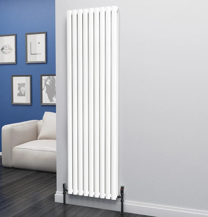 Eastgate Eclipse Steel White Double Panel Vertical Designer Radiator 1800x522