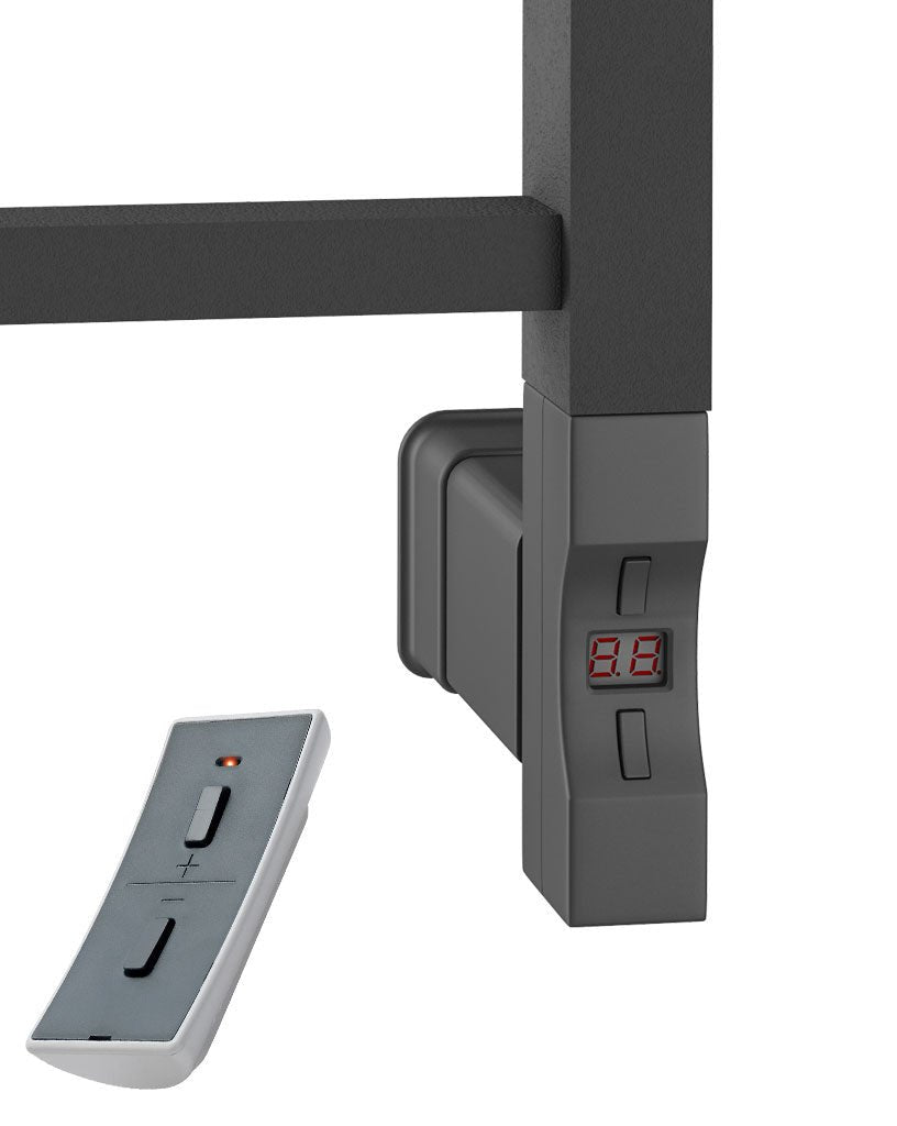 Eastbrook Type F Matt Anthracite Square Thermostatic Heating Element With WIFI - 600 Watt 8.531