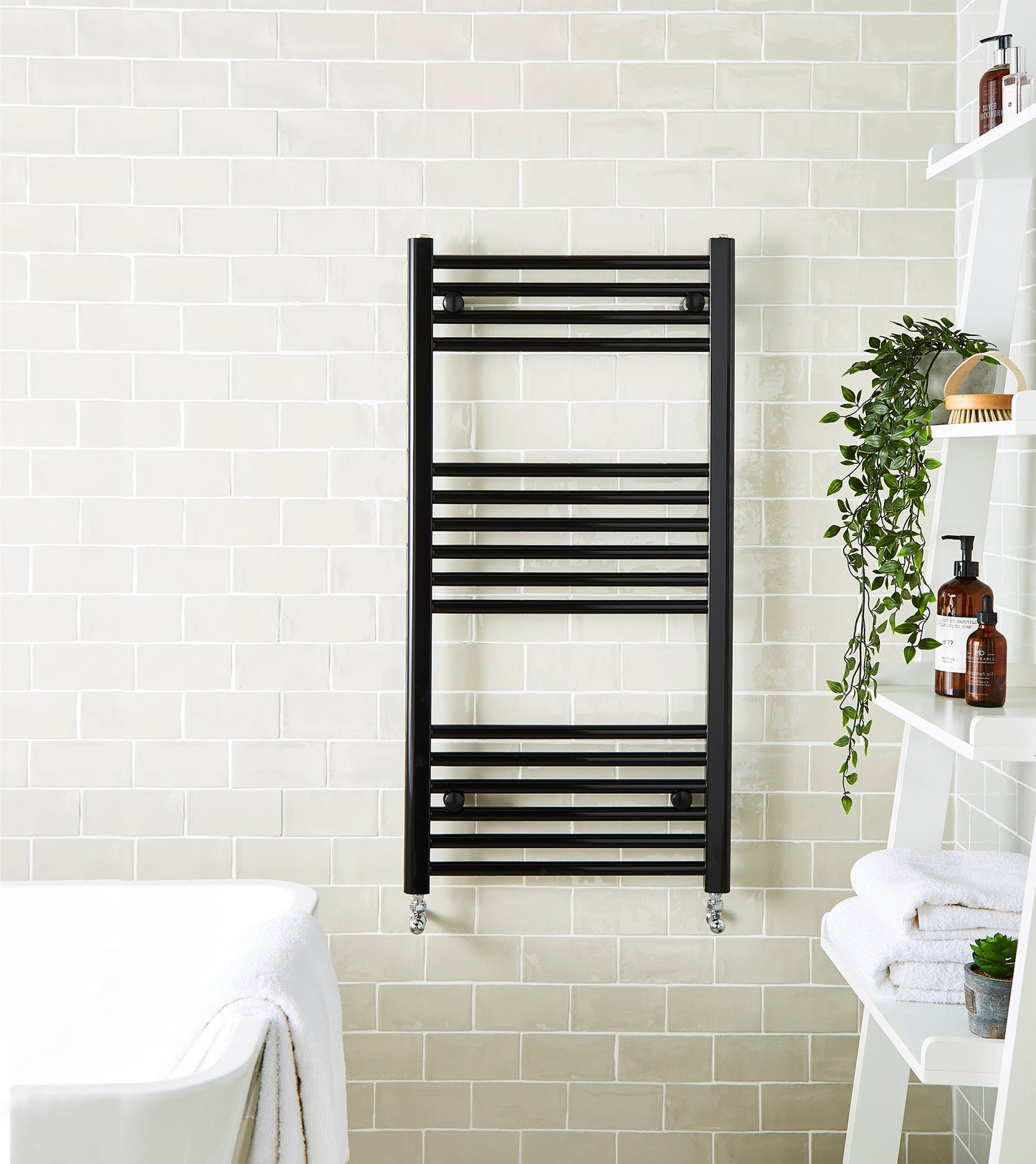 Kartell K-rail Straight Matt Black 22mm Towel Rails