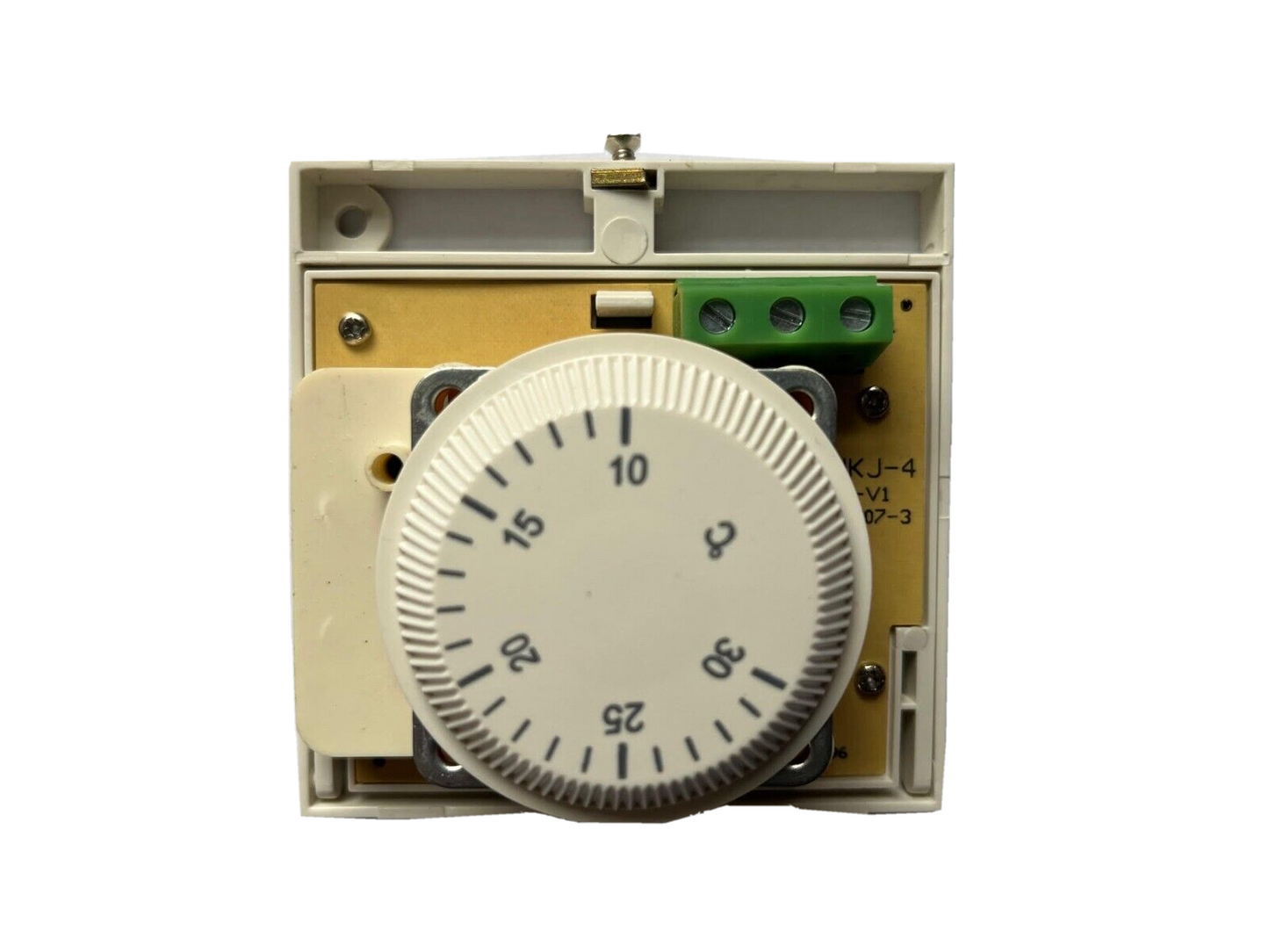 SunvicWhiteMechanicalCentralHeatingRoomTemperatureThermostatInsideView