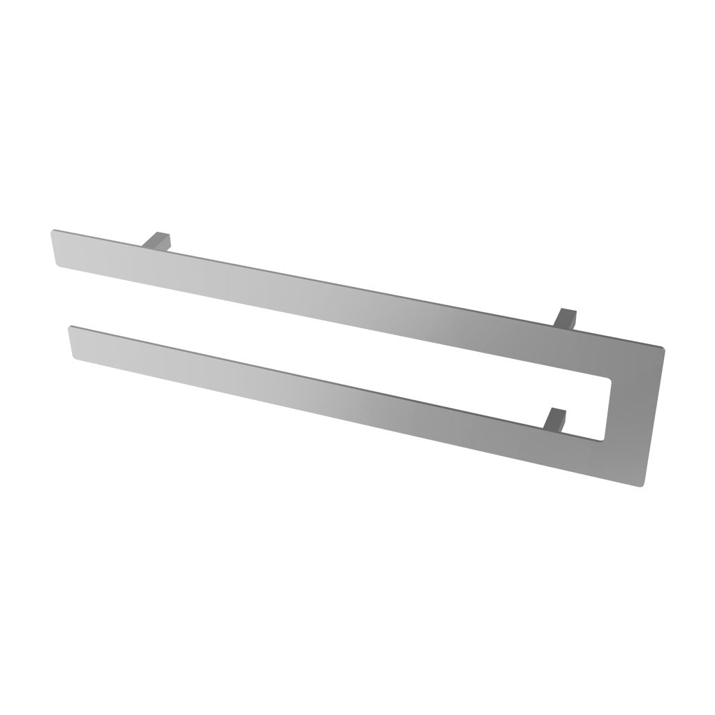 Eastbrook Addington Chrome Double Flat Towel Hanger 588mm Technical Image 91.0113