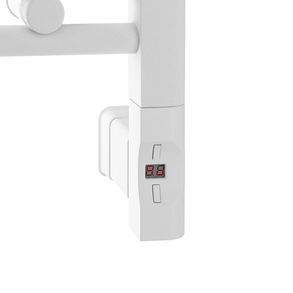 Eastbrook Biava Electric Hidden Vent Straight Matt White Towel Rail 1118mm x 600mm 61.0119-ELE-8.415