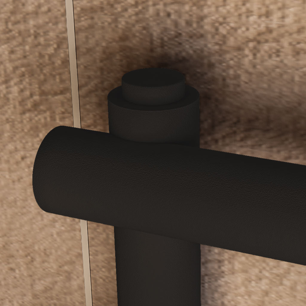 Eastbrook Black Round Vet Caps (pair) 101.0005