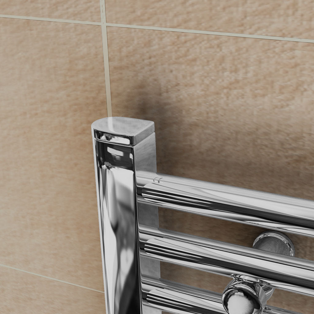 Eastbrook Chrome D-Shape Vet Caps (pair) 101.0009