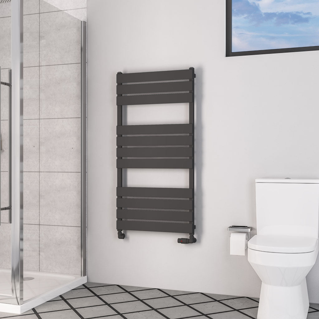 Eastbrook Deddington Matt Anthracite Designer Towel Rail 1200mm x 600mm 89.0873