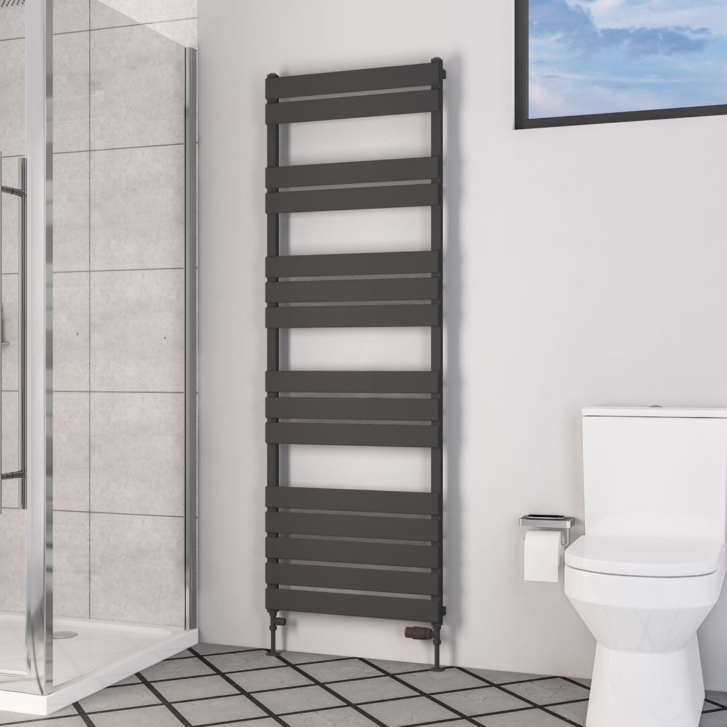 Eastbrook Deddington Matt Anthracite Designer Towel Rail 1800mm x 600mm 89.0875