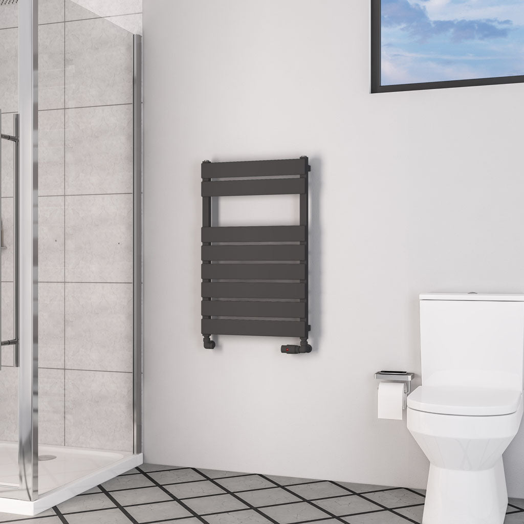 Eastbrook Deddington Matt Anthracite Designer Towel Rail 800mm x 500mm 89.0870