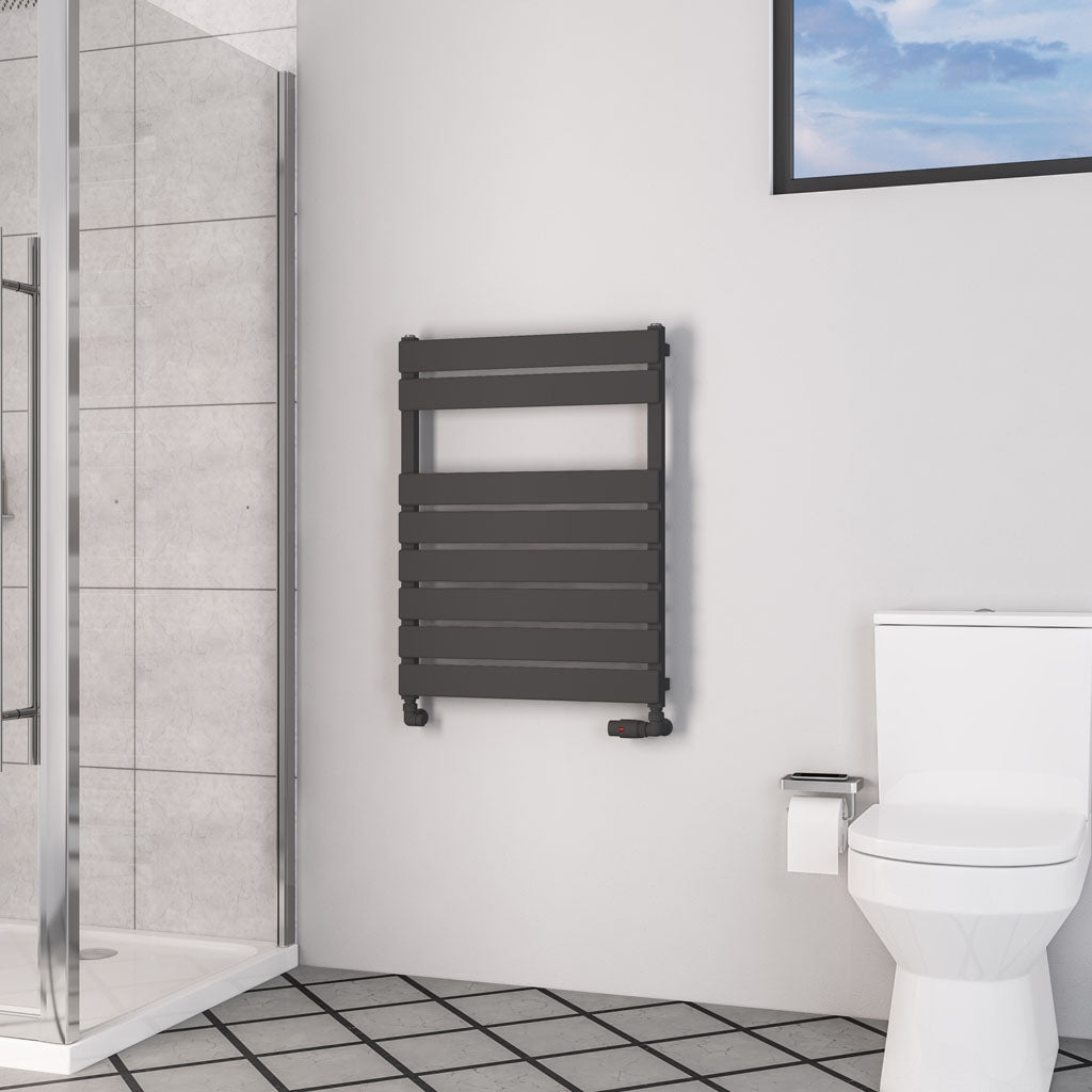 Eastbrook Deddington Matt Anthracite Designer Towel Rail 800mm x 600mm 89.0871