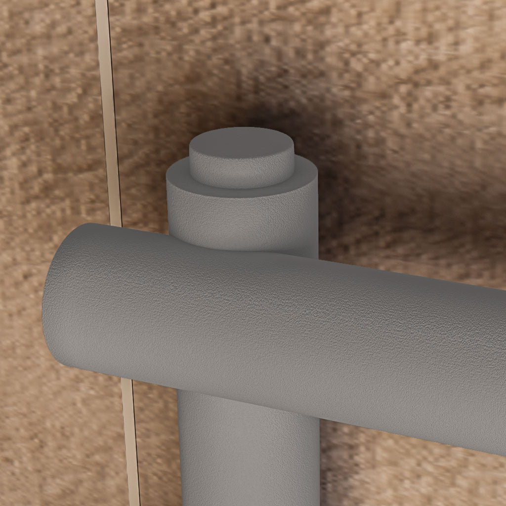 Eastbrook Grey Round Vet Caps (pair) 101.0002