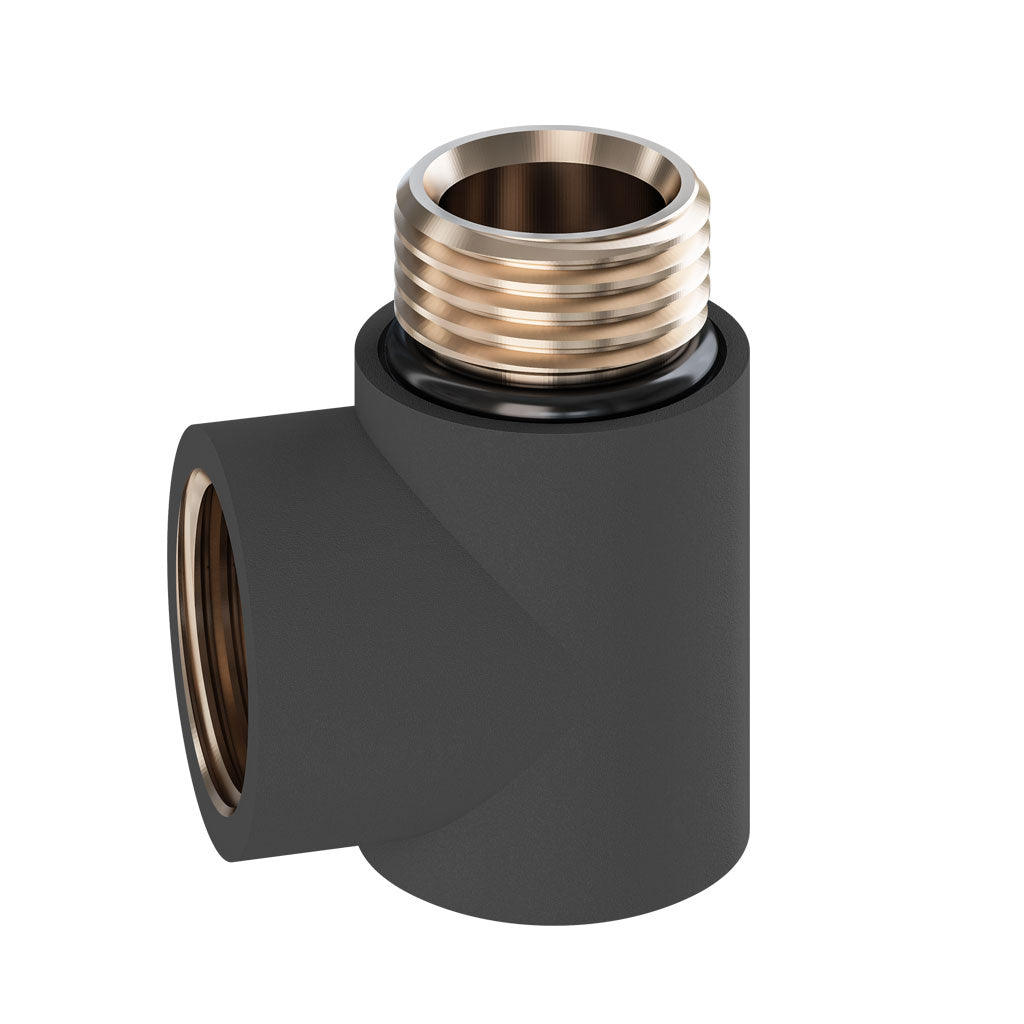 Eastbrook Matt Anthracite Dual Fuel Elbow 41.4043