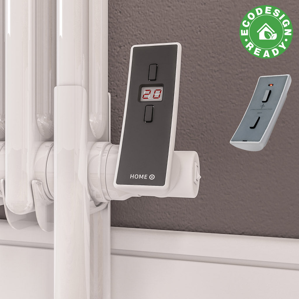 Eastbrook Rubano Electric Horizontal Gloss White 2 Column Radiator 600mm x 803mm 81.0056-ELE-8.540