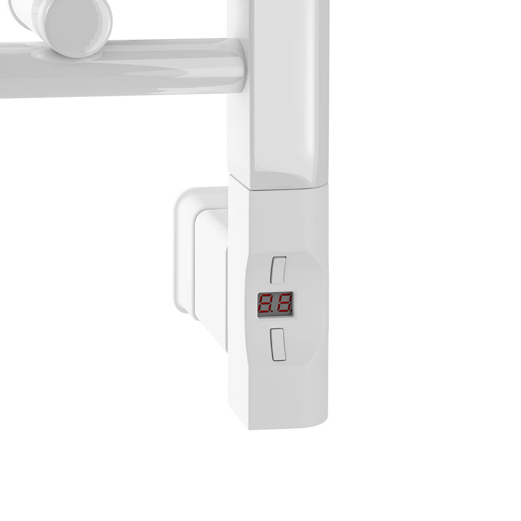 Eastbrook Westward Electric Straight Gloss White Towel Rail 1200mm x 500mm 89.0579-ELE-8.410