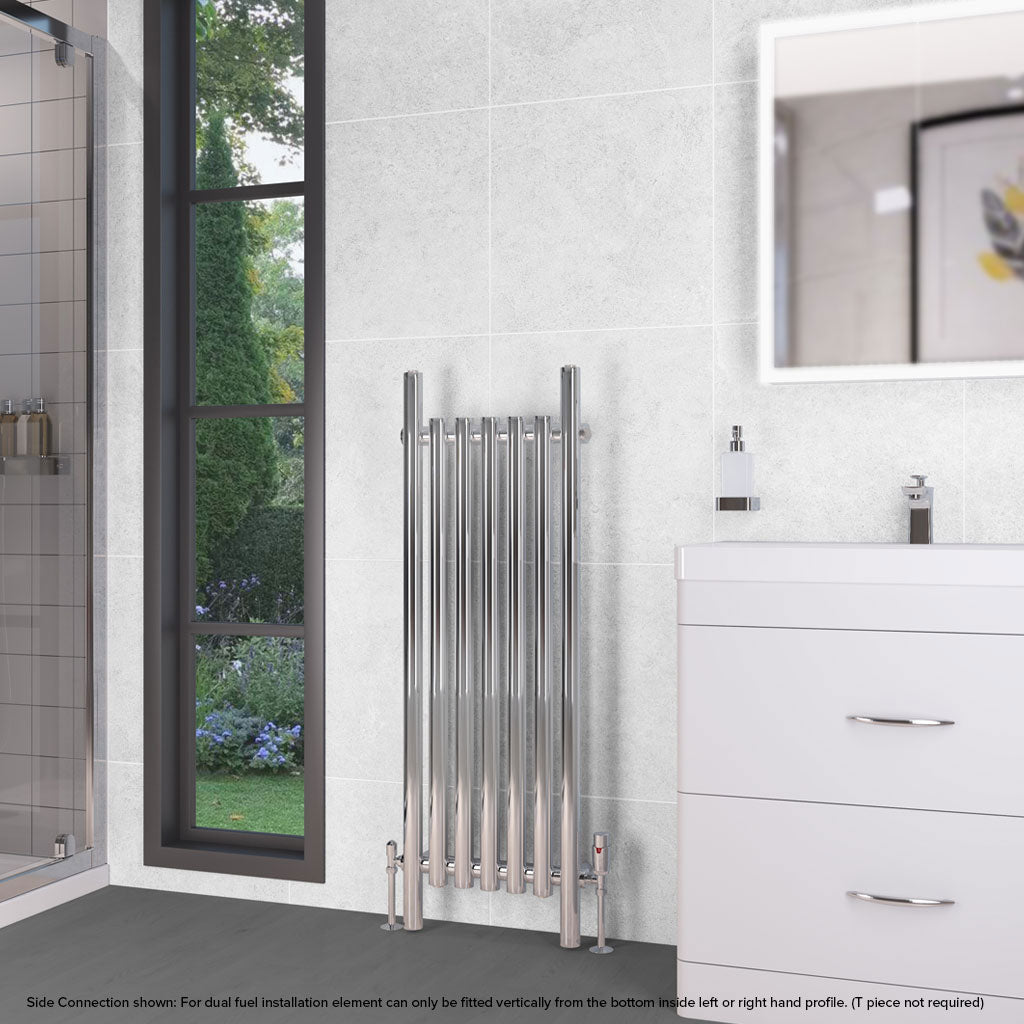 Chrome Electric Designer Radiators - CC Discount Heating ltd