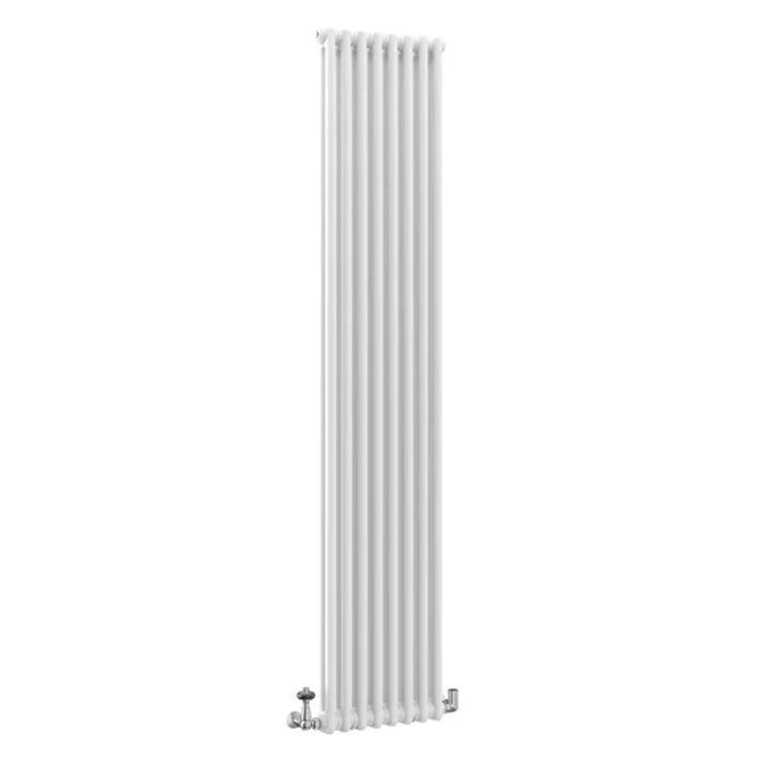 Eastgate Lazarus White Vertical 2 Column Radiators 1800mm x 384mm