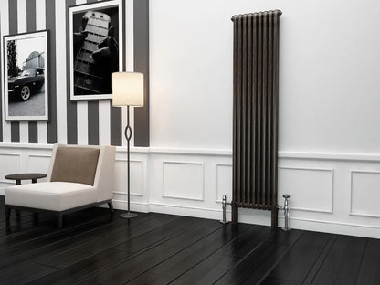 Eastgate Lazarus Raw Metal Lacquer Vertical 2 Column Radiators 1800mm x 474mm