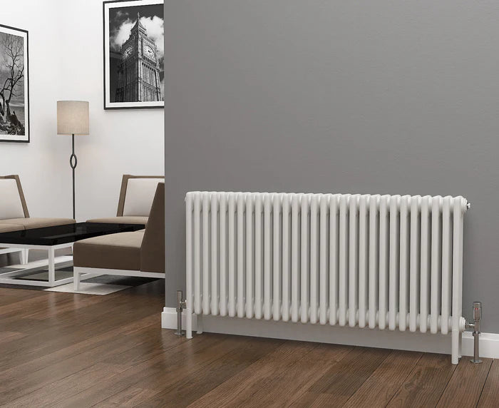 Eastgate Lazarus White Horizontal 2 Column Radiator 600mm x 1824