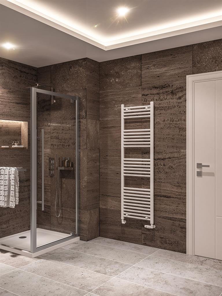 Eastbrook Wingrave Straight Gloss White Towel Rails