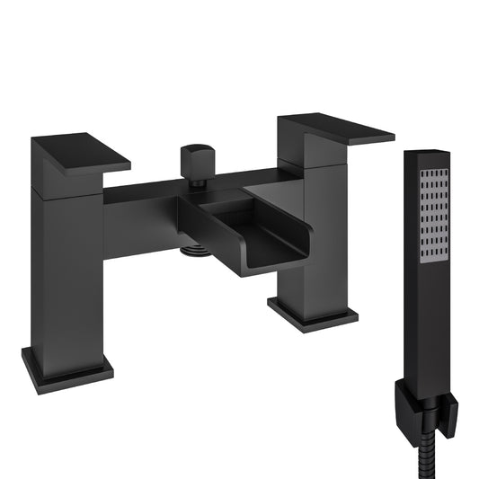 Eastbrook Abberton Black Bath Shower Mixer Tap - Inc Kit