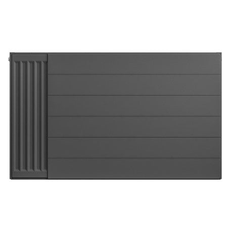 Eastbrook Matt Anthracite Flat Panel Radiator Cover Plate With Lines 600mm High x 1200mm Wide 25.5124