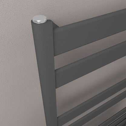Eastbrook Pelago Matt Anthracite Aluminium Towel Rail 1200mm High x 600mm Wide