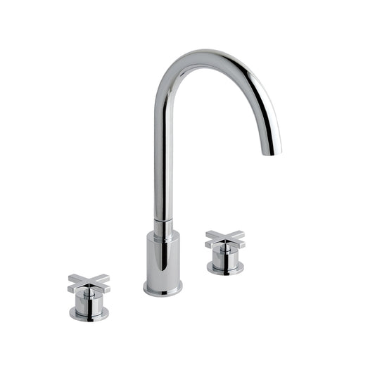 Eastbrook Prado Star Chrome 3 Hole Bath Filler Tap