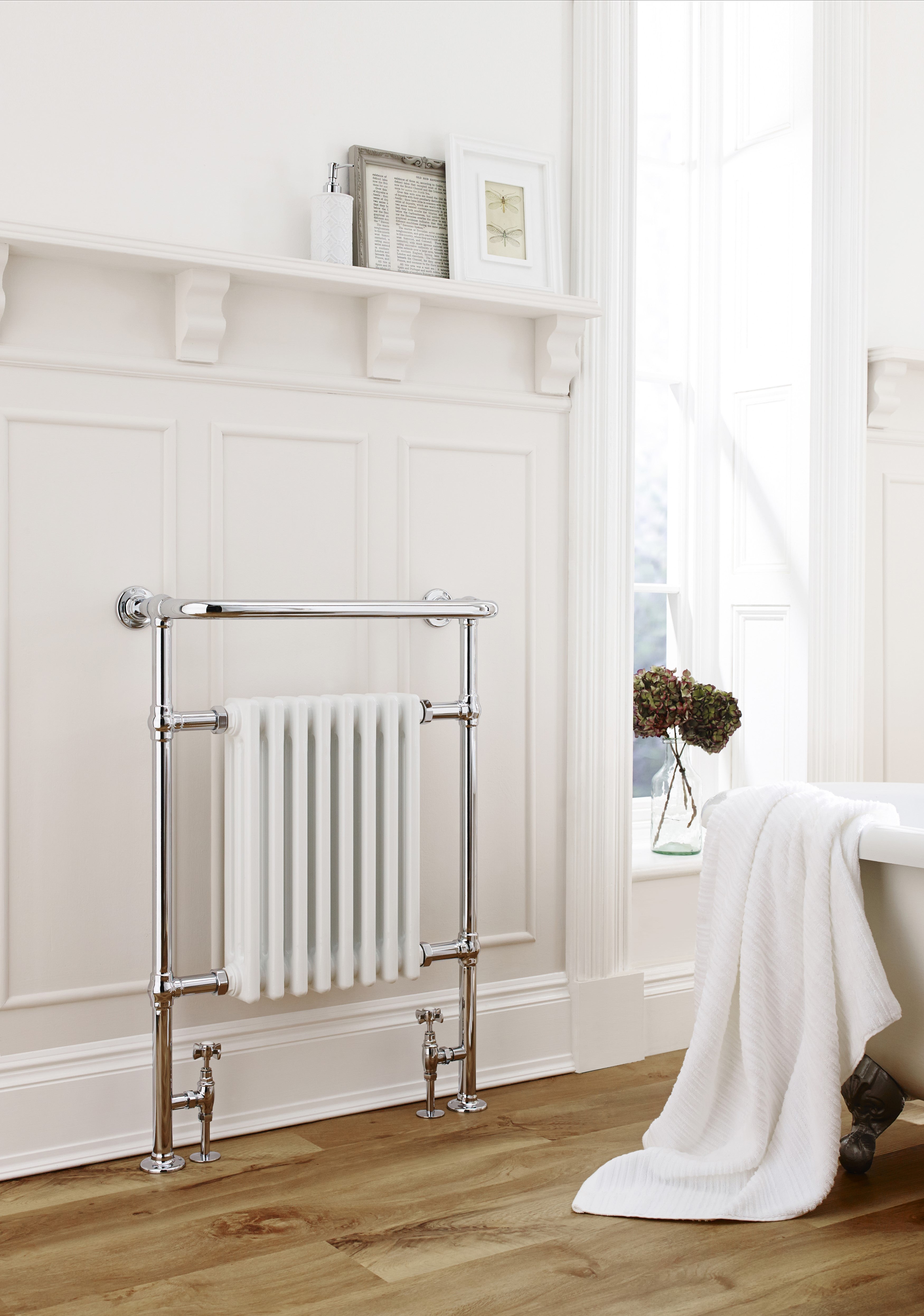 Multitubo Crome Riser Radiators Kartell Crown Traditional Chrome Radiator 945mm x 500mm – CC Discount ...