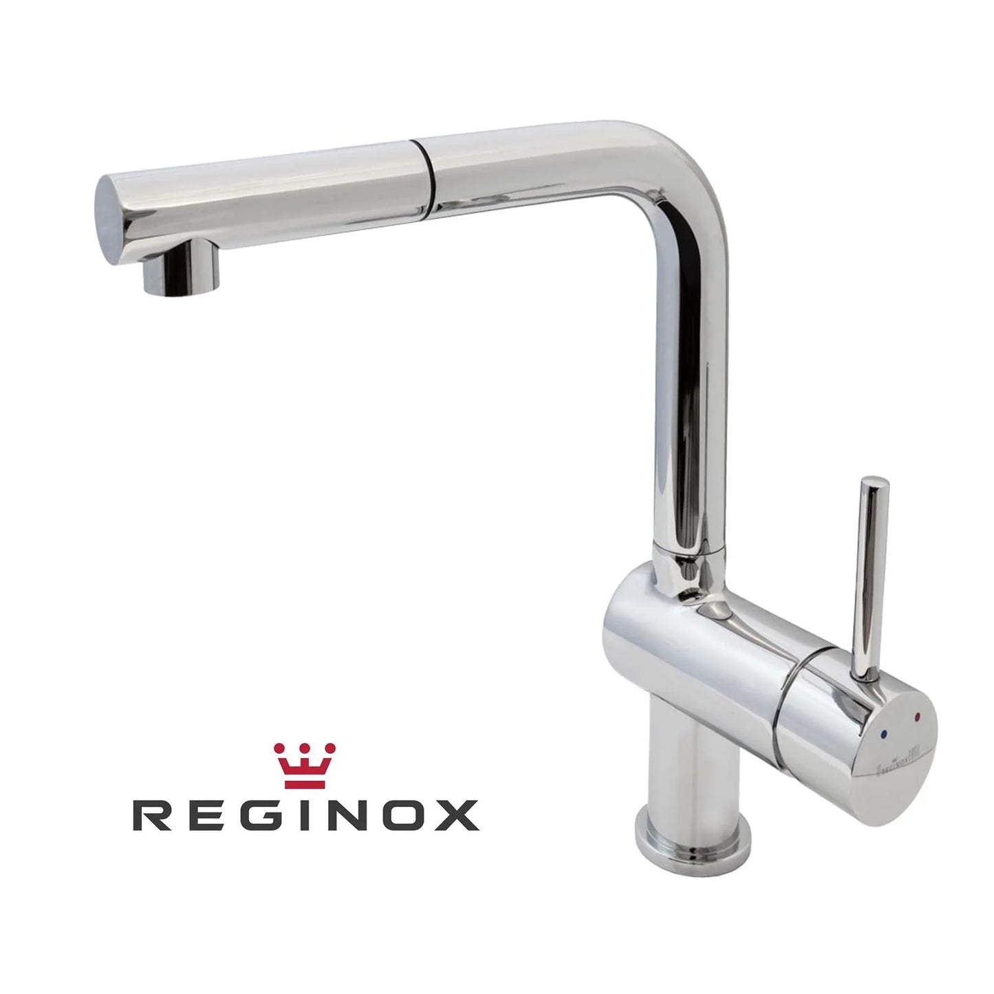 Reginox SONORAN Single Lever Pull Out Spray Spout Kitchen Mixer Tap In Chrome