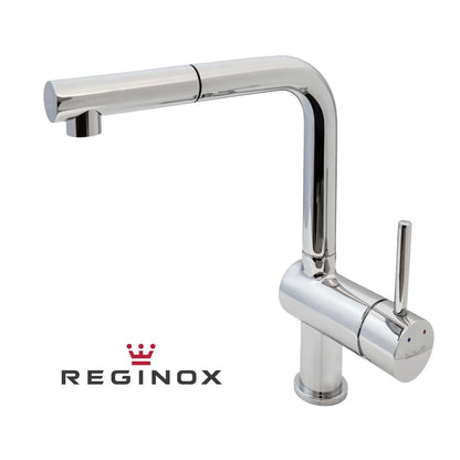 Reginox SONORAN Single Lever Pull Out Spray Spout Kitchen Mixer Tap In Chrome