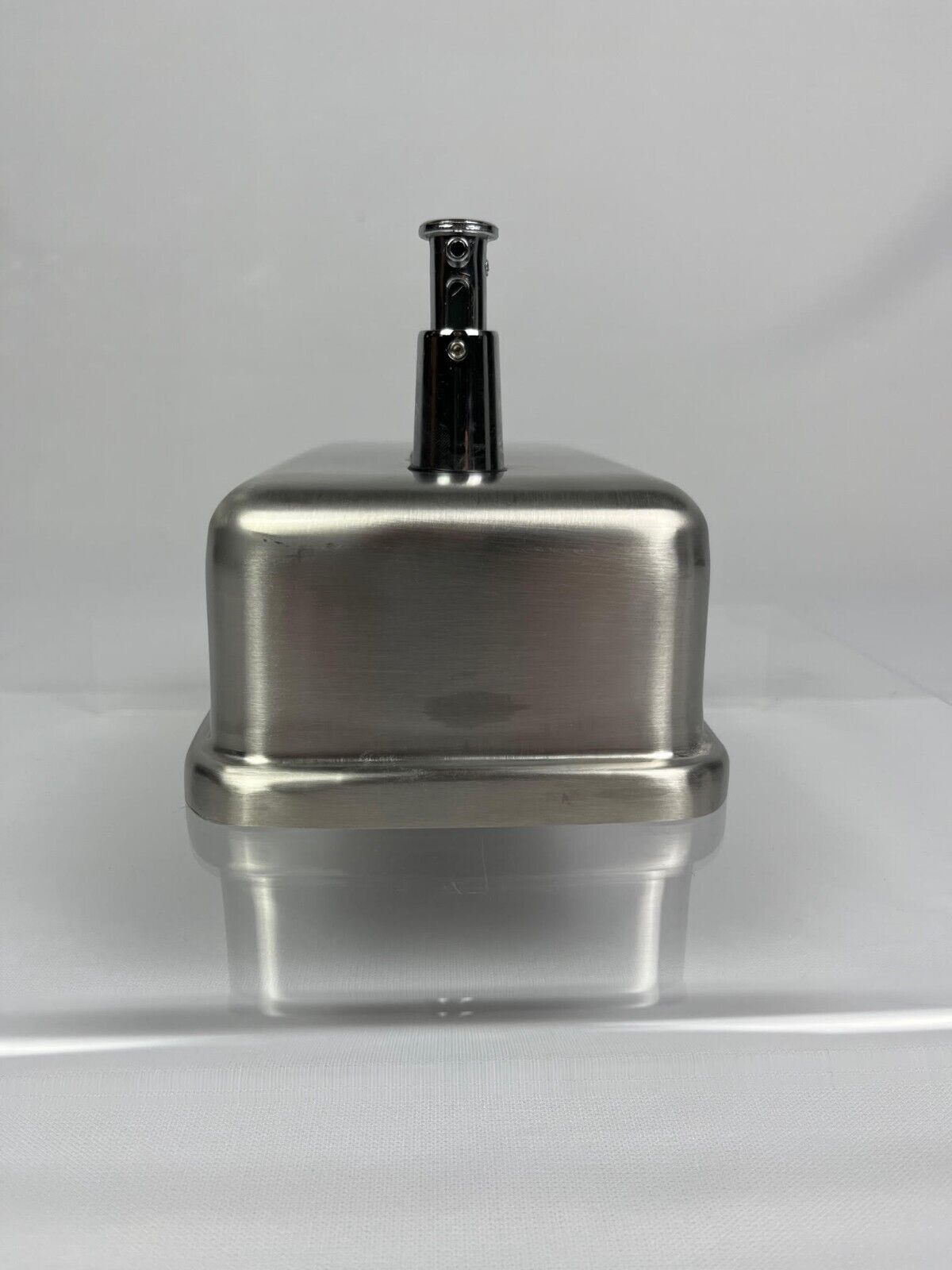 Saneux Stainless Steel Wall Mounted Soap Dispenser Side Image 14 SH01013