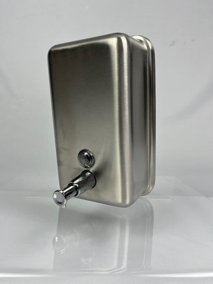 Saneux Stainless Steel Wall Mounted Soap Dispenser Side Image 5 SH01013