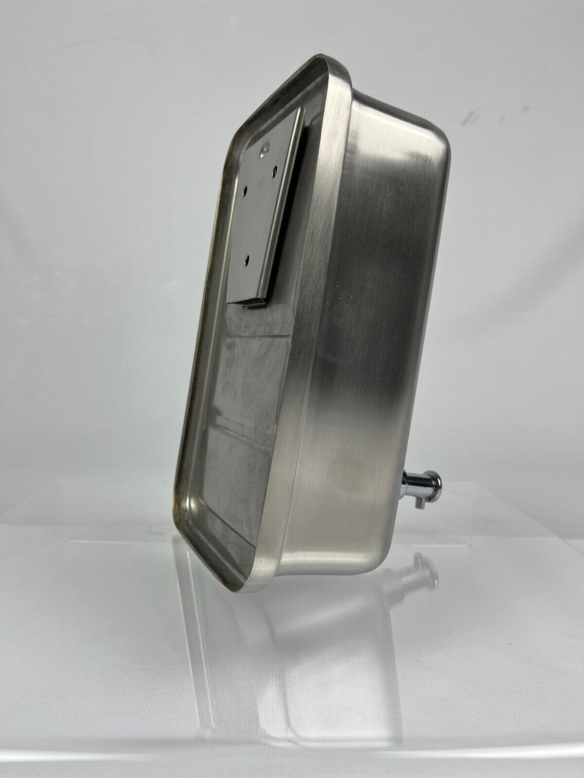 Saneux Stainless Steel Wall Mounted Soap Dispenser Side Image 8 SH01013