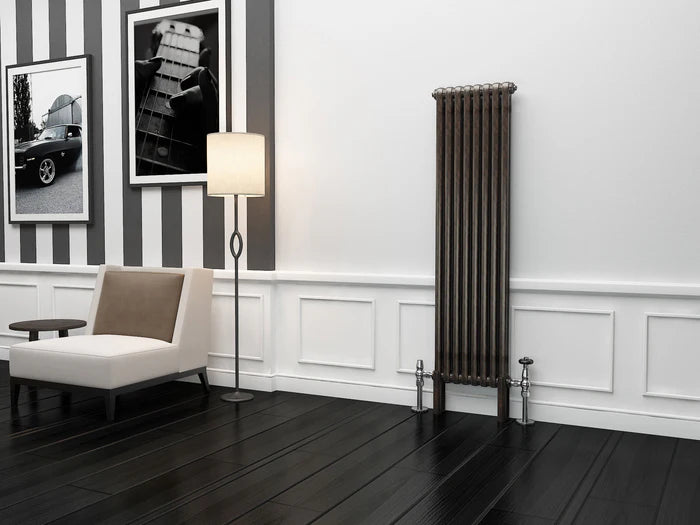 Eastgate Lazarus Raw Metal Lacquer Vertical 2 Column Radiators 1500mm x 474mm