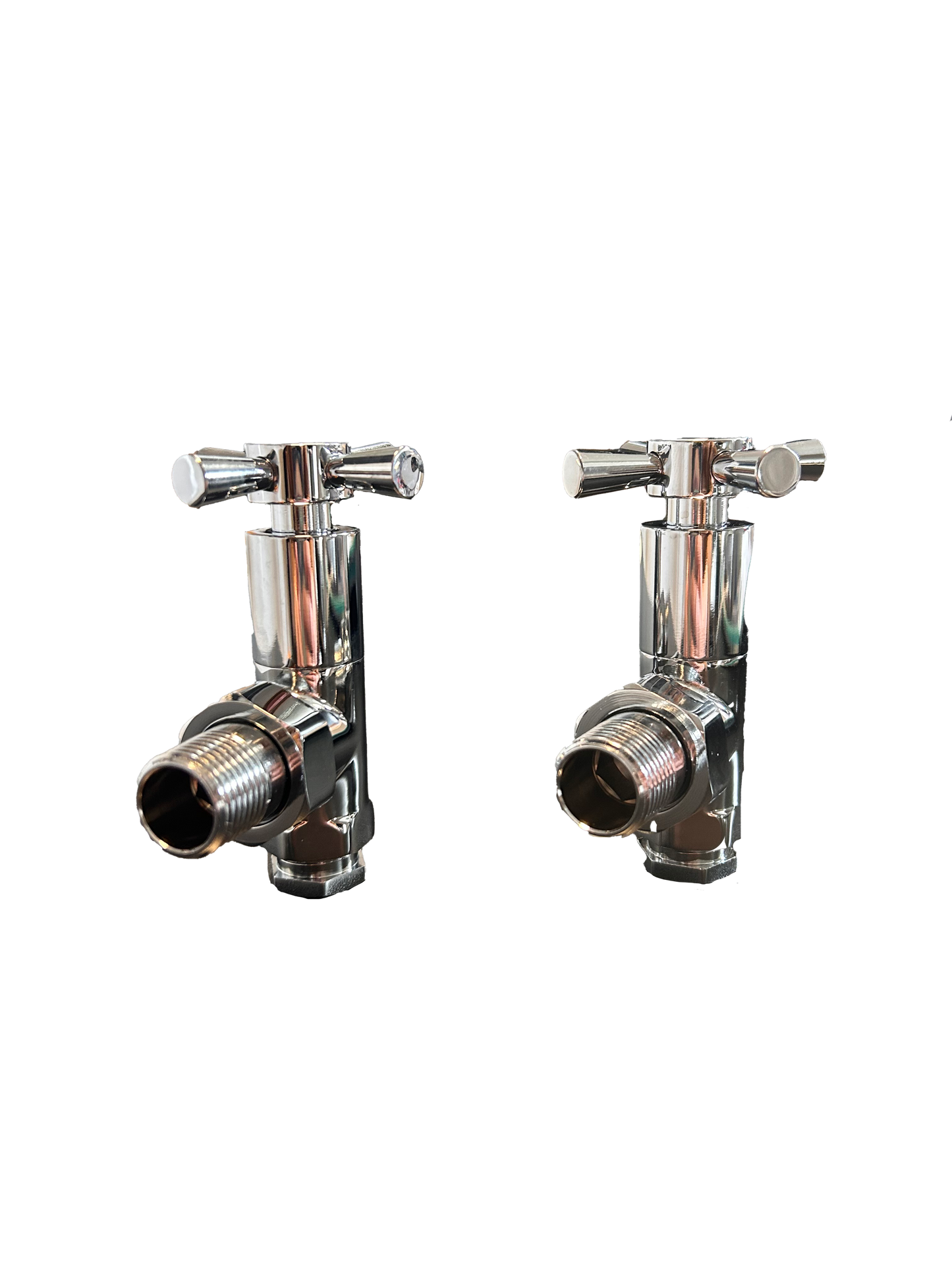 Alans Choice Optima MM Angled Rad Valves Chrome