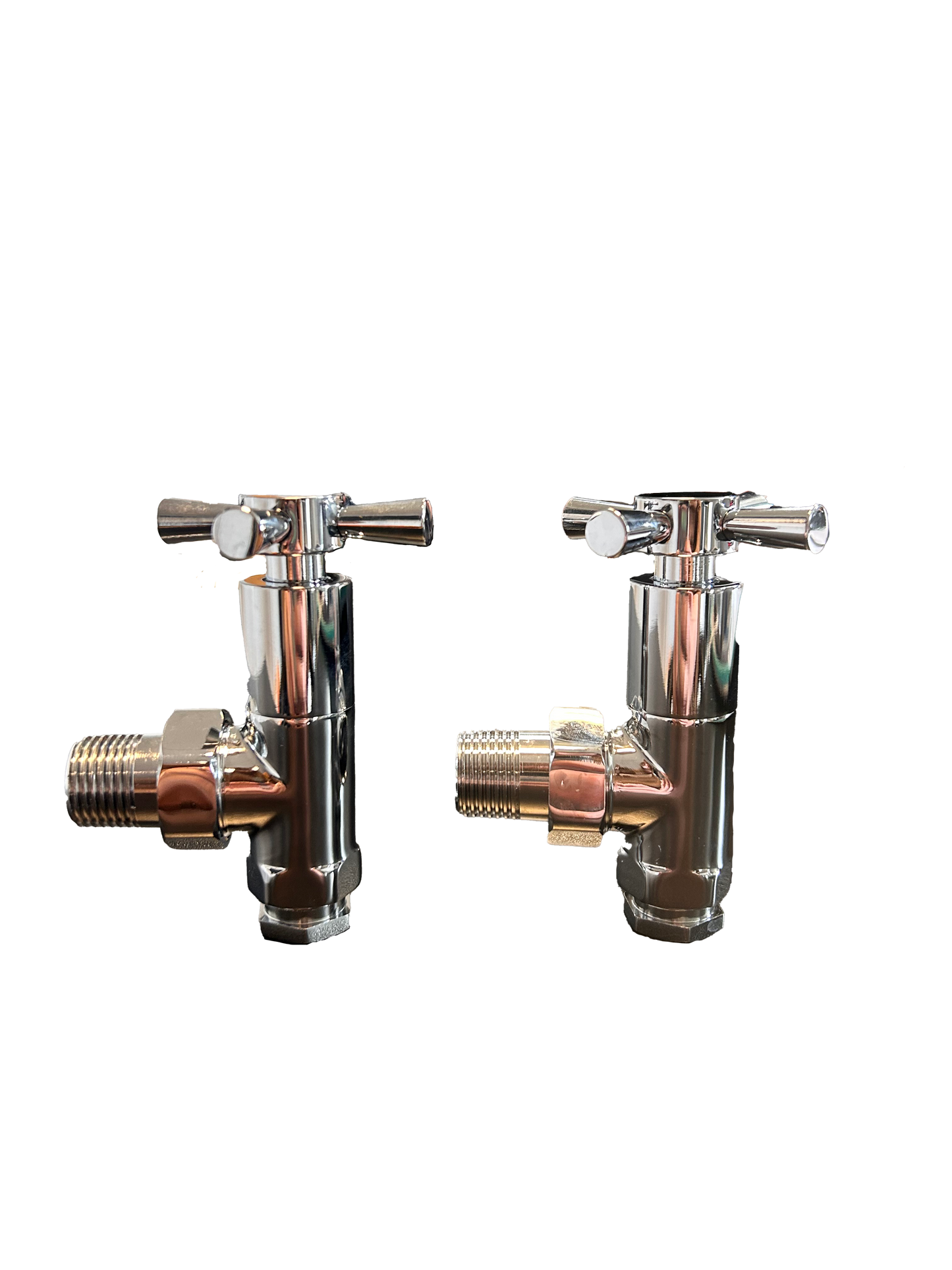 Alans Choice Optima MM Angled Rad Valves Chrome