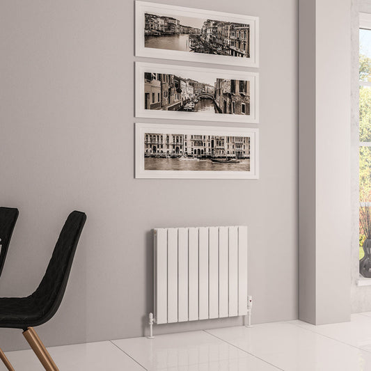 Eastbrook Addington Electric Gloss White Type 20 Vertical or Horizontal Designer Radiator 600mm x 662mm 91.0140-ELE