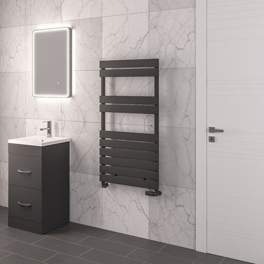 Eastbrook Addington Electric Matt Anthracite Type 10 Designer Towel Rail 1110mm x 600mm 91.0077-ELE