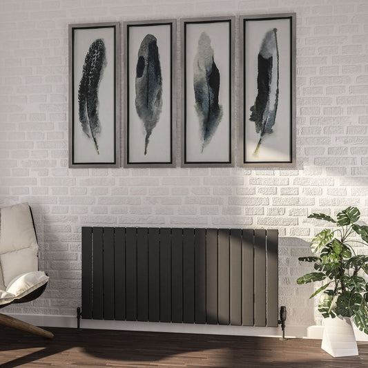 Eastbrook Addington Electric Matt Anthracite Type 10 Vertical or Horizontal Designer Radiator 600mm x 1254mm 91.0152-ELE