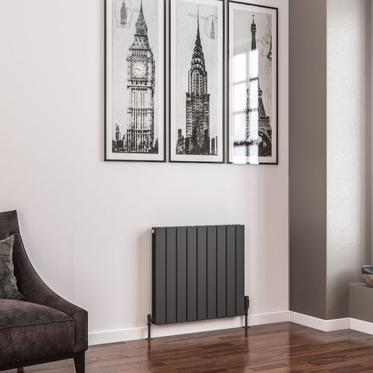 Eastbrook Addington Electric Matt Anthracite Type 20 Vertical or Horizontal Designer Radiator 600mm x 662mm 91.0158-ELE