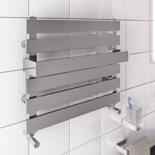 Eastbrook Ascona Electric Polished Stainless Steel Towel Rail 450mm x 500mm 41.0254-ELE