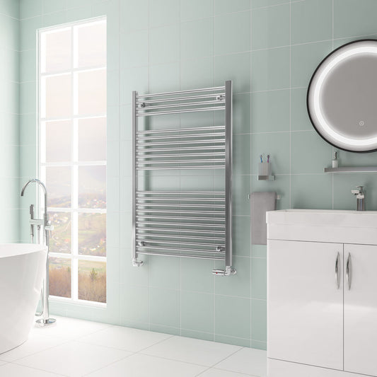 Eastbrook Biava Electric Hidden Vent Straight Chrome Towel Rail 1118mm x 750mm 61.0080-ELE