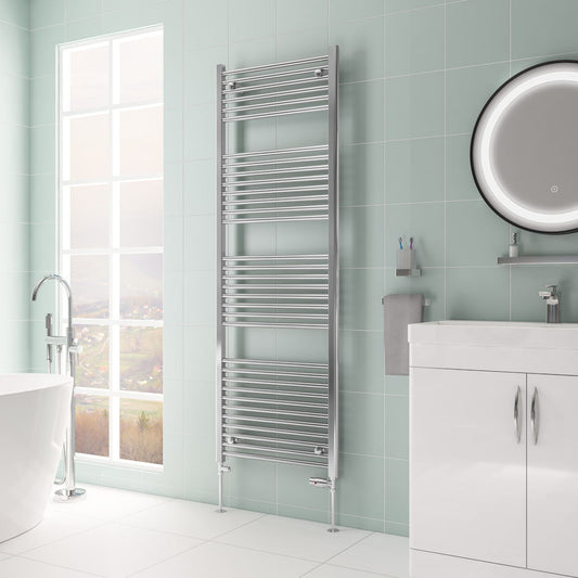 Eastbrook Biava Electric Hidden Vent Straight Chrome Towel Rail 1720mm x 600mm 61.0082-ELE
