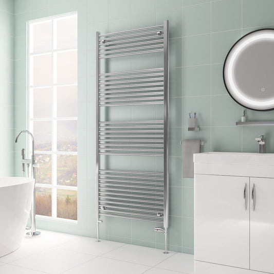 Eastbrook Biava Electric Hidden Vent Straight Chrome Towel Rail 1720mm x 750mm 61.0083-ELE