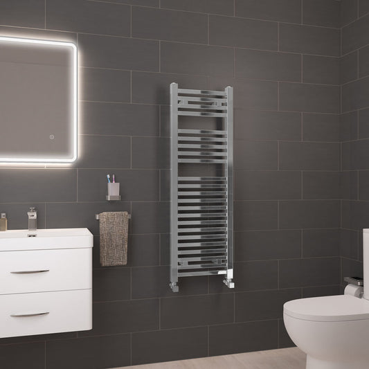 Eastbrook Biava Electric Square Chrome Towel Rail 1200mm x 400mm 41.0110-ELE