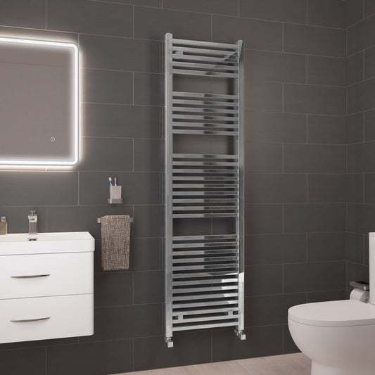 Eastbrook Biava Electric Square Chrome Towel Rail 1800mm x 500mm 41.0114-ELE
