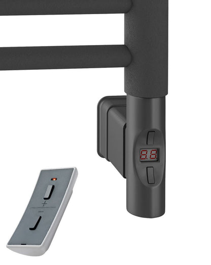 Eastbrook Corinium Electric Round Straight Matt Anthracite Towel Rail 1800mm x 500mm 89.1558-ELE-8.370