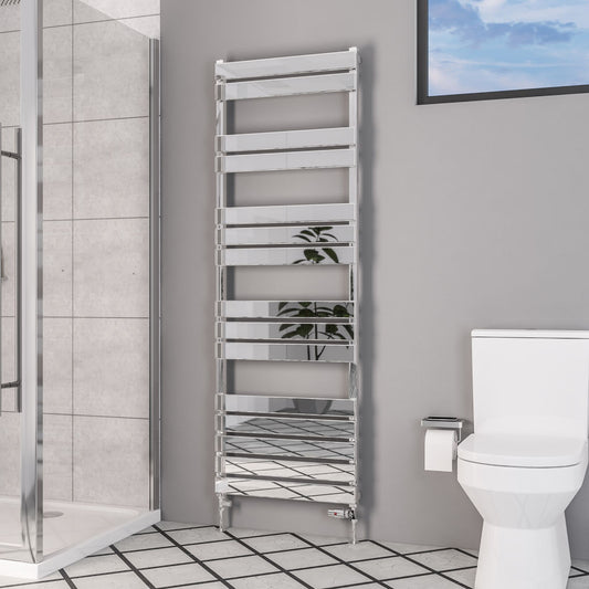 Eastbrook Deddington Chrome Designer Towel Rail 1800mm x 600mm 89.0806