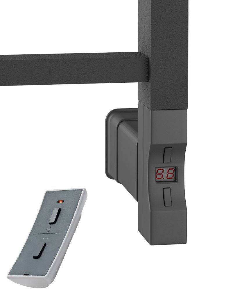 Eastbrook Deddington Electric Matt Anthracite Designer Towel Rail 800mm x 600mm 89.0871-ELE-8.530