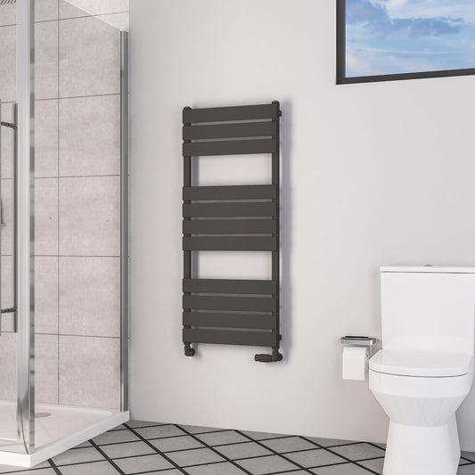Eastbrook Deddington Matt Anthracite Designer Towel Rail 1200mm x 500mm 89.0872