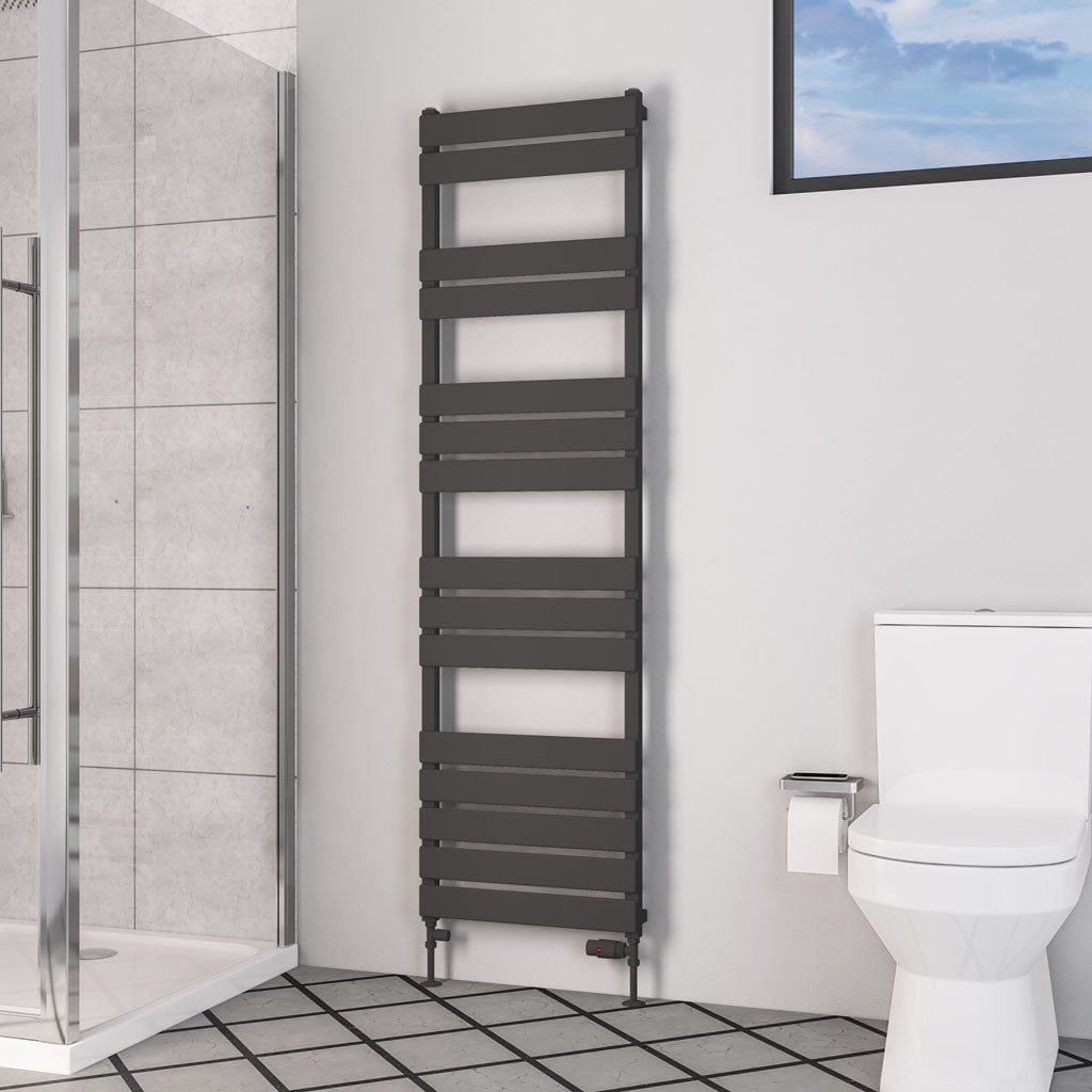 Eastbrook Deddington Matt Anthracite Designer Towel Rail 1800mm x 500mm 89.0874
