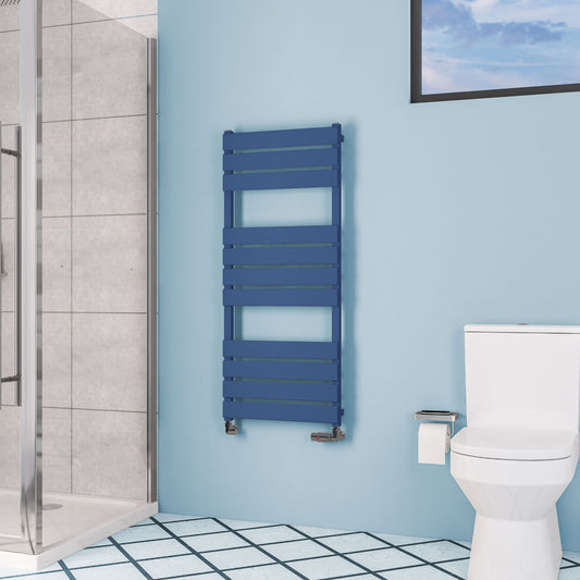Eastbrook Deddington Matt Cobalt Blue Designer Towel Rail 1200mm x 500mm 89.1529